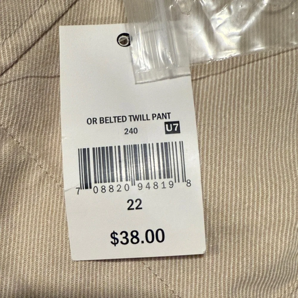 Elegant Beige Wide Leg Women's Pants - Picture 4 of 4